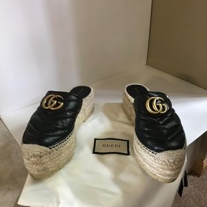 pilar platform espadrille mule gucci